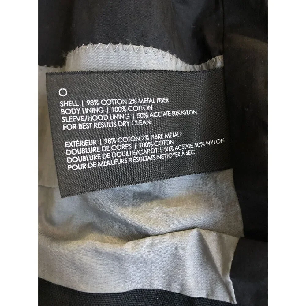 Club Monaco Men’s Black Jacket Sz XL